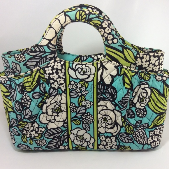 vera bradley blue and green purse